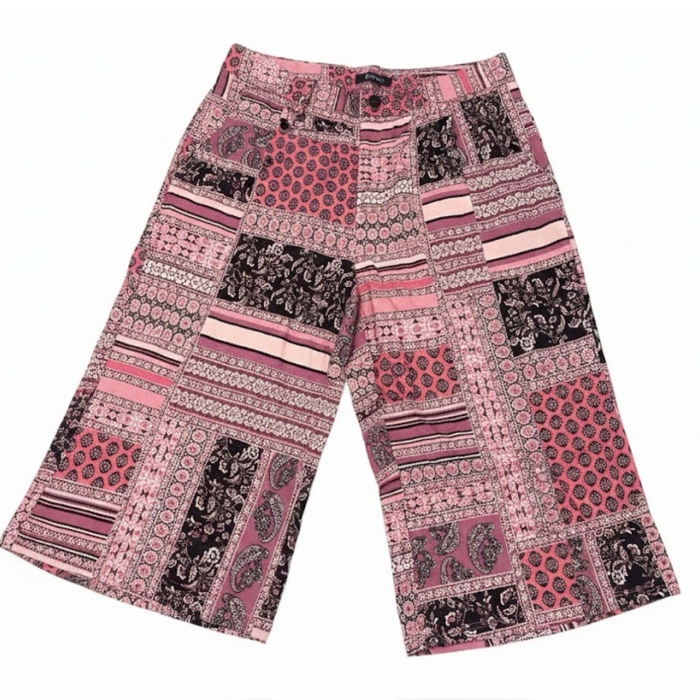 Robert Louis Pink and Black Patterned Pants (P41)